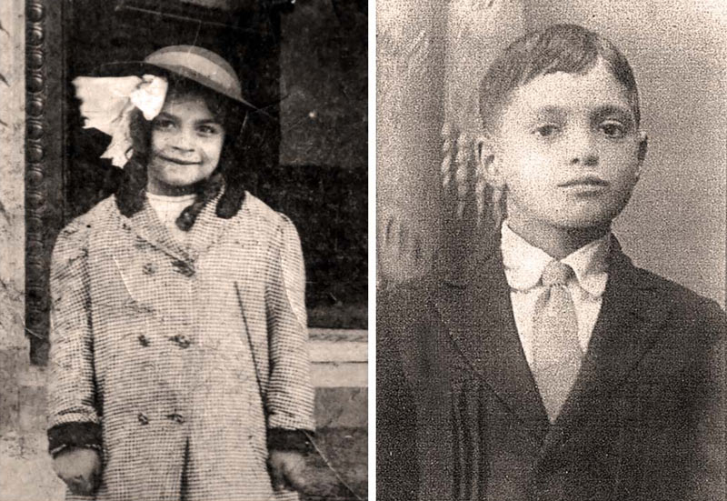 Fanny Coscia, age 7, and Charlie Magnante, age 8, in New York’s Little Italy.